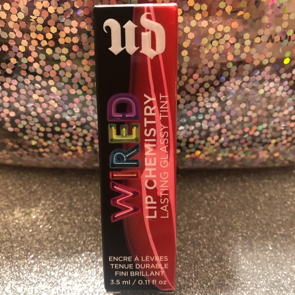 BNIB! Urban Decay Wired Lip Chemistry Lasting Glassy Tint in WIRE 💋❤️🎆 - Picture 1 of 7